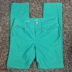 Green corduroy pants